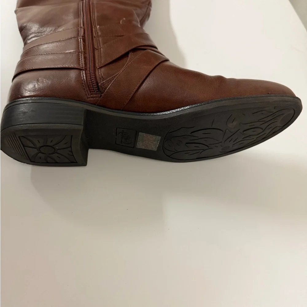 Life Stride Over-the-Knee‎ Brown Leather Boots